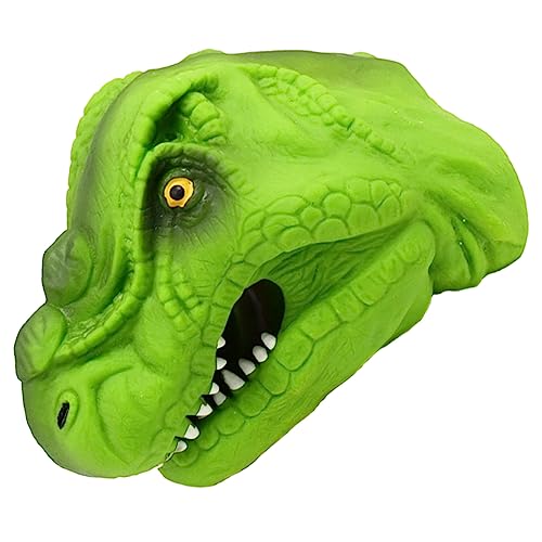 DIKACA Handpuppe Kinderspielzeug Kinderpuppen Handspielzeug Puppen Mit Beweglichem Mund Tierpuppen Puppenspielzeug Puppen Für Kleinkinder Plastik Green von DIKACA
