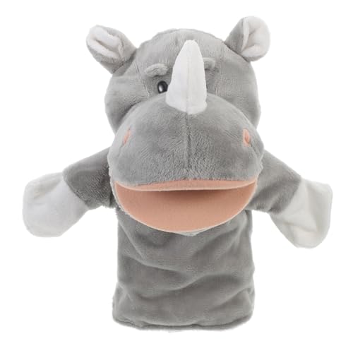 DIKACA Handpuppe Rhinozeros mit Offenem Mund Interaktive Plüschtierpuppe für Geschichtenerzählen für Rollenspiele Fördert Kreativität und Kommunikation DIKACA Handpuppe Rhinozeros mit Offenem Mund Interaktive Plüschtierpuppe für Geschichtenerzählen für Rollenspiele Fördert Kreativität und Kommunikation von DIKACA