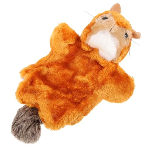 DIKACA Handpuppe Tier-eichhörnchen-handspielzeug Kinderpuppenspielzeug Eichhörnchen-Puppe Plüsch Brown von DIKACA