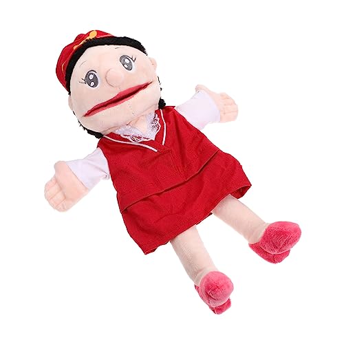 DIKACA Handpuppe interaktive Puppen interaktives dekoringe Fantasiespielzeug Puppen Decor Cartoon-Fingerpuppen lustige Performance-Requisite Lehrstütze PP Baumwolle rot von DIKACA