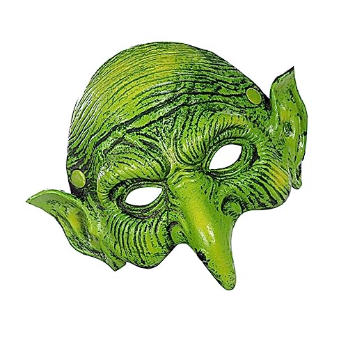 DIKACA Hexenmaske halloween horror halloween grusel Geschenk für Erwachsene Cosplay-Masken Kinderkleidung Weihnachtssto Ballmaske gefälschte Maske bilden Requisiten die PU-Schaum von DIKACA