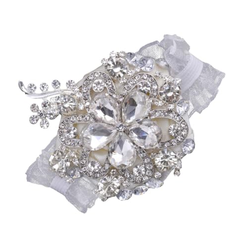 DIKACA Hochzeits Corsage mit Perlen und Silbernem Finish Seiden Handgelenkblumen Armband Kompakt und Reisefreundlich für Brautduschen Valentinstag und Festliche Anlässe DIKACA Hochzeits Corsage mit Perlen und Silbernem Finish Seiden Handgelenkblumen Armband Kompakt und Reisefreundlich für Brautduschen Valentinstag und Festliche Anlässe von DIKACA
