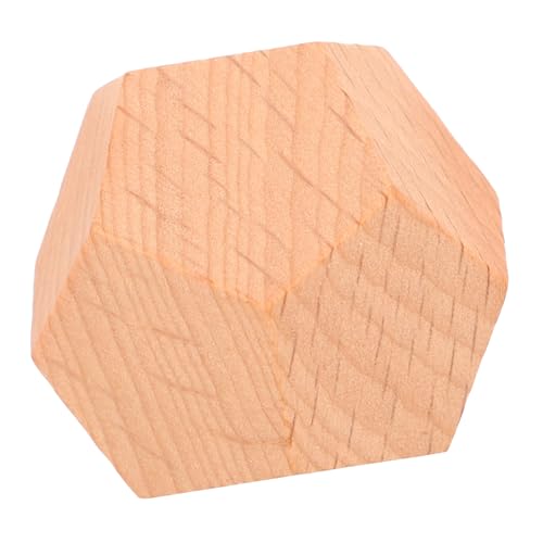 DIKACA Hölzern Würfelspiele Requisiten Würfelblöcke DIY-essenswürfel Mathe Lernwürfel Holzbausteine Leere Spielbrettwürfel Würfelzählspiel Würfel Würfel Essenswürfel-entscheider Khaki von DIKACA