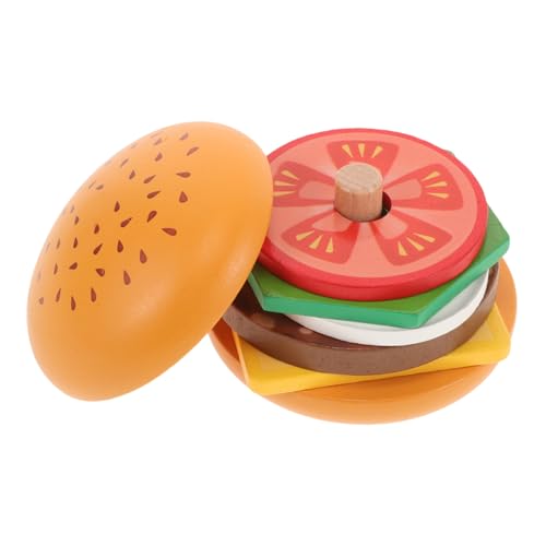 DIKACA Holzburgerspielzeug Burger- Küche Spielset Passende Lebensmittel Spielküchenzubehör Spielzeugküche Tragbare Lebensmittelspielzeuge Lustige Kindergerichte Hölzern DIKACA Holzburgerspielzeug Burger- Küche Spielset Passende Lebensmittel Spielküchenzubehör Spielzeugküche Tragbare Lebensmittelspielzeuge Lustige Kindergerichte Hölzern von DIKACA