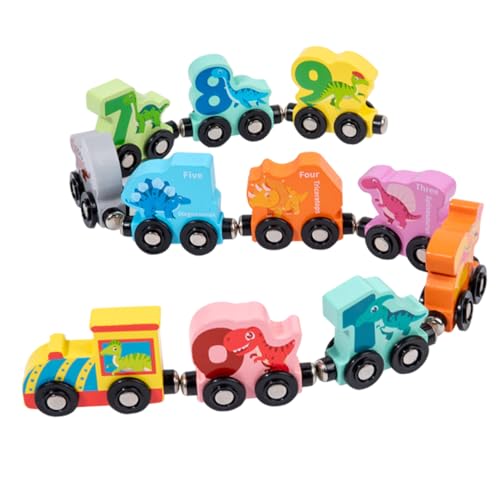 DIKACA Holzeisenbahn Set Für Dinosaurier Nummern Zugspielzeug Zur Der Hand Augen Koordination Lernspielzeug Mit Kleinen Tieren Für Kleinkinder 1 Set DIKACA Holzeisenbahn Set Für Dinosaurier Nummern Zugspielzeug Zur Der Hand Augen Koordination Lernspielzeug Mit Kleinen Tieren Für Kleinkinder 1 Set von DIKACA