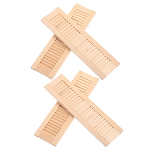 DIKACA Holzjalousien Blind Miniature Blind Window Dollhouse Furniture Model House Jalousien Modell Puppenhausmöbel Miniature Accessories von DIKACA