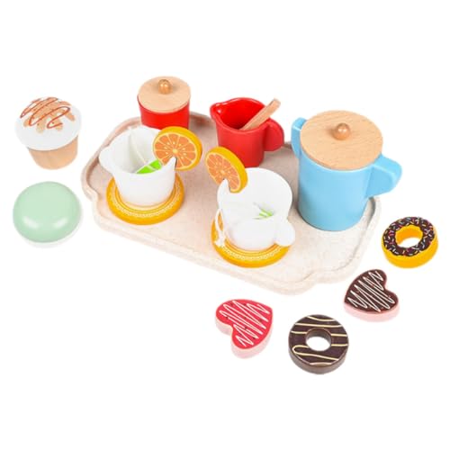 DIKACA Teeservice Kinder Holzspielzeug Teeservice Kinder Holzspielzeug Set Für Nachmittags Tee Spielküche Zubehör Mit Miniatur Desserts Und Geschirr Für Rollenspiele Ideales Für Ädchen Und Jungen DIKACA Teeservice Kinder Holzspielzeug Teeservice Kinder Holzspielzeug Set Für Nachmittags Tee Spielküche Zubehör Mit Miniatur Desserts Und Geschirr Für Rollenspiele Ideales Für Ädchen Und Jungen von DIKACA