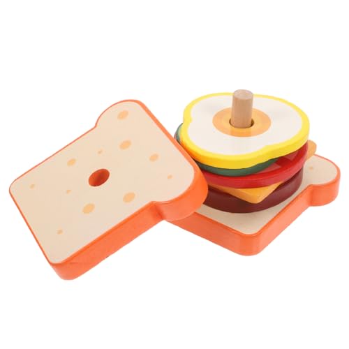 DIKACA Holzspielzeug für Kleinkinder Montessori Sandwich zur Feinmotorik Lernspiel für Jahren Kreative Rollenspiele mit Bunten Holzstücken DIKACA Holzspielzeug für Kleinkinder Montessori Sandwich zur Feinmotorik Lernspiel für Jahren Kreative Rollenspiele mit Bunten Holzstücken von DIKACA