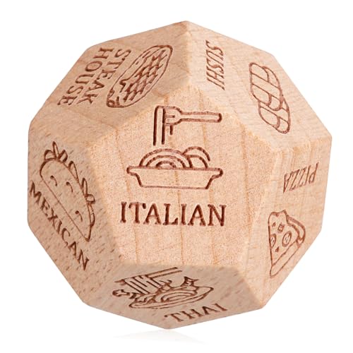 DIKACA Holzwürfel holzspielsachen holzsteckwürfel Party Games Party Spiele Geschenkideen Essen Entscheidungswürfel Lebensmittelentscheider Lebensmittelentscheidung Tasche Stütze hölzern DIKACA Holzwürfel holzspielsachen holzsteckwürfel Party Games Party Spiele Geschenkideen Essen Entscheidungswürfel Lebensmittelentscheider Lebensmittelentscheidung Tasche Stütze hölzern von DIKACA