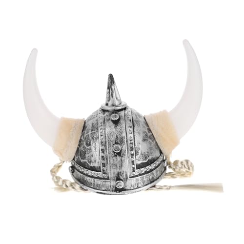 DIKACA Hornhut Cosplay mit Wikingerkostüm Hörner flechten Mütze Kostüm Hut zum Verkleiden Rollenspiel-Hut-Requisite Helmgeflecht Halloween-Show-Requisite Plastik Silber DIKACA Hornhut Cosplay mit Wikingerkostüm Hörner flechten Mütze Kostüm Hut zum Verkleiden Rollenspiel-Hut-Requisite Helmgeflecht Halloween-Show-Requisite Plastik Silber von DIKACA