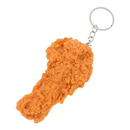 DIKACA Hühnerbein-Anhänger Kostüm Lanyards Kette Anhänger zum Aufhängen Einer Tasche Taschenanhänger dekorativer Lebensmittelanhänger Schlüsselhalter kleine Essensanhänger PVC von DIKACA