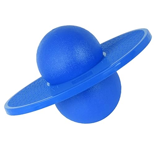 DIKACA Hüpfendes Ballspiel Gleichgewichtsball Kind Fitness-Balance-koordination Prallen Gymnastikball Springball Trampolin Für Rasenspiele Übungsball Blue von DIKACA