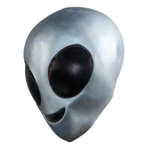 DIKACA Hyperrealistische Alien Vollgesicht aus Leichtem für Halloween Kostüm Party Dekoration und Cosplay Große Augen Detailgetreuer Look Unisex für Mottopartys und Karneval DIKACA Hyperrealistische Alien Vollgesicht aus Leichtem für Halloween Kostüm Party Dekoration und Cosplay Große Augen Detailgetreuer Look Unisex für Mottopartys und Karneval von DIKACA