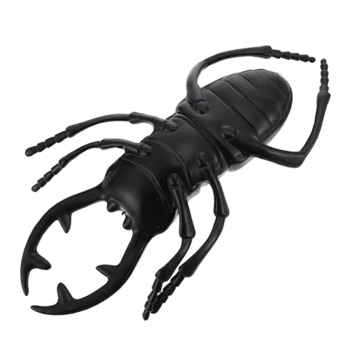 DIKACA Insekt Kinderspielzeug Tiermodell Simulationskäfer Tierisches Kognitives Lebensechtes Käfermodell -Ornament -Modell Black Plastik von DIKACA