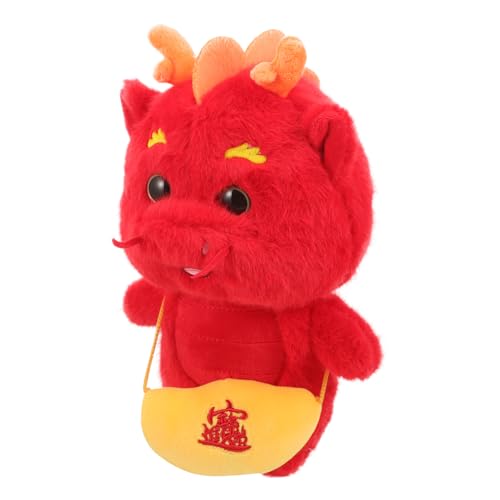 DIKACA Jahr der Drachen-Maskottchen-Puppe dekorative ausgestopfte Drachenpuppe Drachenpuppen- Drachen-Sternzeichen- Stofftierpuppe Ausgestopfter Drache für Plüsch von DIKACA