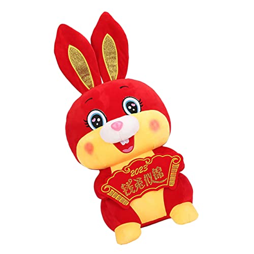 DIKACA Jahr des Hasen-maskottchens Plüsch Ausgestopft Puppe Kaninchen Kuscheltier Hase Süßer Hase Kleiner Stoffhase Cartoon Stofftiere Süßes Stofftier Pp Baumwolle DIKACA Jahr des Hasen-maskottchens Plüsch Ausgestopft Puppe Kaninchen Kuscheltier Hase Süßer Hase Kleiner Stoffhase Cartoon Stofftiere Süßes Stofftier Pp Baumwolle von DIKACA