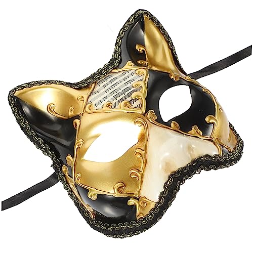 DIKACA Japanische Füchse Maske Tragbare Halbmaske Halloween Dekoration Halloween Fuchs Masken Halbes Gesicht Katzenmaske Cosplay Maske Exquisite Partymaske Japanische Cosplay Maske von DIKACA