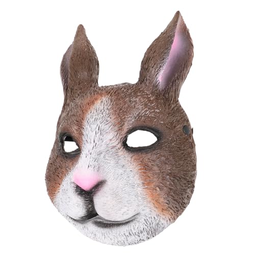 DIKACA Karneval Hasenmaske Halbgesichtsmaske aus PU Umweltfreundlich Leicht für Ostern Maskerade Cosplay Party Requisit Einzigartige Tierdesigns Festliche Atmosphäre DIKACA Karneval Hasenmaske Halbgesichtsmaske aus PU Umweltfreundlich Leicht für Ostern Maskerade Cosplay Party Requisit Einzigartige Tierdesigns Festliche Atmosphäre von DIKACA