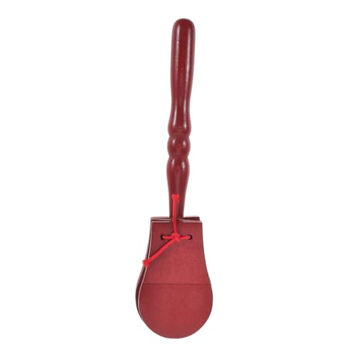 DIKACA Kastagnetten aus Holz Instrument sensorisch Trommel Kleinkinder Klapper Kastagnetten für Percussion-Kastagnetten Kastagnettenklöppel Castanets für Holzmaterial DIKACA Kastagnetten aus Holz Instrument sensorisch Trommel Kleinkinder Klapper Kastagnetten für Percussion-Kastagnetten Kastagnettenklöppel Castanets für Holzmaterial von DIKACA