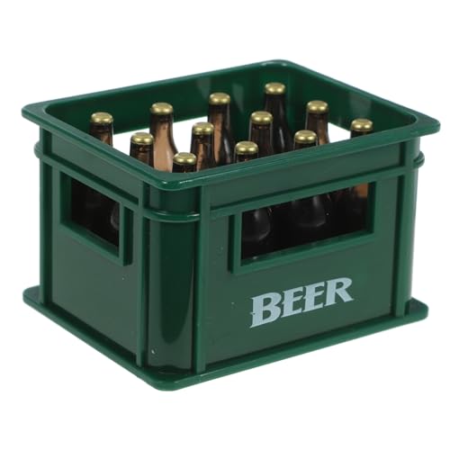 DIKACA Kasten Mini-bierimitat Puppenhaus-weinflasche Die Kleinsten Spielzeuge Der Welt Mini-Spielzeug, Essen, Trinken Mini-miniaturflaschen Cosplay-zubehör Baby Harz Ornamente Verpackt von DIKACA