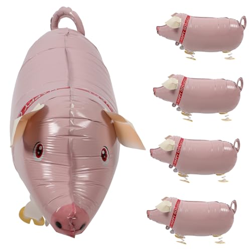 DIKACA Aufblasbares Schwein-ballon-spielzeug-set 5-teilig Spaß Für Partys Spielzeit Kind von DIKACA