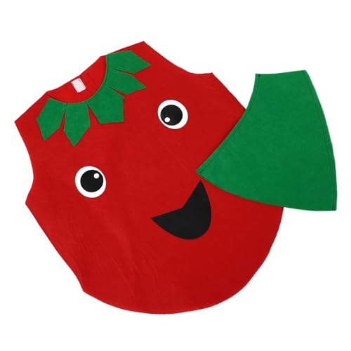 DIKACA Tomaten-performance-kostüme Bühnenkostüme Gemüse Kind Passen Rot von DIKACA