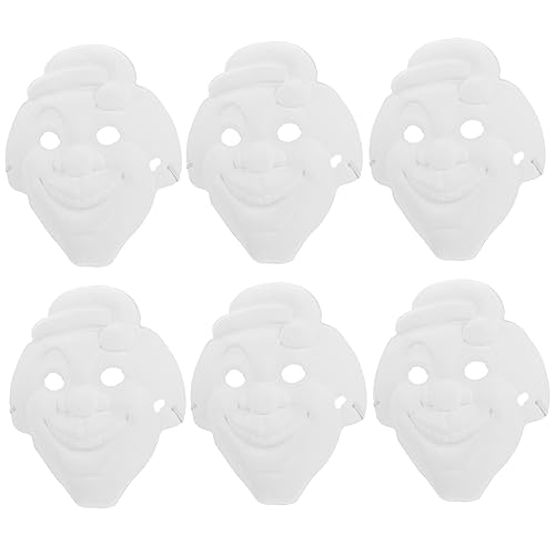 DIKACA Kindermaske Papiermasken Blankomasken Handbemalte Masken Kinder Maske für Kinder Weiße Maskerademaske Clown Blankomasken Maskenzubehör für Party DIKACA Kindermaske Papiermasken Blankomasken Handbemalte Masken Kinder Maske für Kinder Weiße Maskerademaske Clown Blankomasken Maskenzubehör für Party von DIKACA