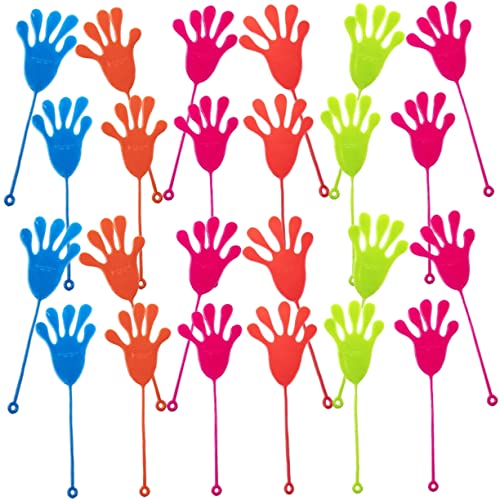 DIKACA Klebrige Hände 50 Stück Dehnbare Hände Spielzeug Für Kinder Party-spielzeug Klebrige Kinder Elastisches Spielzeug Sicheres Material Zufällige Farbe von DIKACA