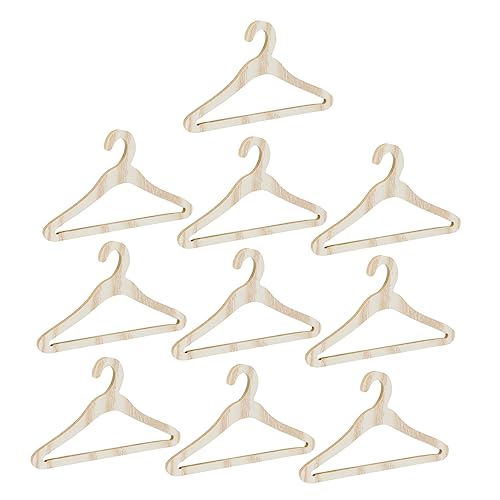 DIKACA 10 Stücke Puppen Zubehör Kleiderbügel Mini Kleiderbügel Set Für Miniatur Puppe Spielzeug von DIKACA