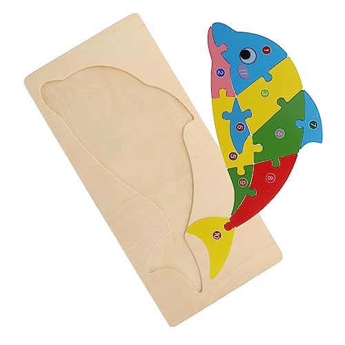 DIKACA Kognitive Dreidimensionale Puzzle Kinderpuzzle Kleinkindpuzzle Puzzles Für Kleinkinder Tiere Kinderpuzzle Holzpuzzle Spaß Puzzle Block Kinderpuzzle von DIKACA