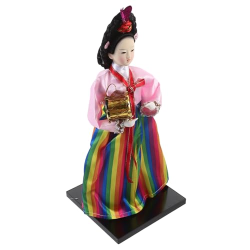 DIKACA Koreanische handgemachte Puppe für kinderspielzeug Koreanisches Kunsthandwerk spielzeuge für alte Puppe Stoff Desktop-Korean-Puppendekor Desktop-Ornament DIKACA Koreanische handgemachte Puppe für kinderspielzeug Koreanisches Kunsthandwerk spielzeuge für alte Puppe Stoff Desktop-Korean-Puppendekor Desktop-Ornament von DIKACA