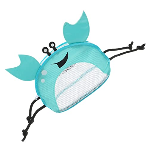 DIKACA Krabben-Strandtasche Strandtasche Beach Bag spielzeugtasche Strandbeutel Strandeimer große Strandtasche Tasche aus Muscheln Muschel-Aufbewahrungstasche Stoff Sky-Blue DIKACA Krabben-Strandtasche Strandtasche Beach Bag spielzeugtasche Strandbeutel Strandeimer große Strandtasche Tasche aus Muscheln Muschel-Aufbewahrungstasche Stoff Sky-Blue von DIKACA