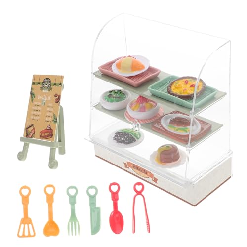 DIKACA Kuchenschrankspielzeug Fall winzig Miniaturen klein Grill Mini -Essen Puppenhauszubehör und Möbel Machen Sie es Mini-Essen Brot Vitrine Miniküche Mini-Sachen Plastik DIKACA Kuchenschrankspielzeug Fall winzig Miniaturen klein Grill Mini -Essen Puppenhauszubehör und Möbel Machen Sie es Mini-Essen Brot Vitrine Miniküche Mini-Sachen Plastik von DIKACA
