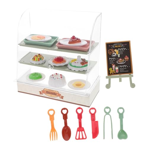 DIKACA Kuchenschrankspielzeug Pastry -Vitrine Stellen Sie Sich Essen für die Kinderküche vor Mikrowelle Puppenspielkoffer vorgibt Essen Mini-Vers Machen es zu Mini-Essen Plastik DIKACA Kuchenschrankspielzeug Pastry -Vitrine Stellen Sie Sich Essen für die Kinderküche vor Mikrowelle Puppenspielkoffer vorgibt Essen Mini-Vers Machen es zu Mini-Essen Plastik von DIKACA