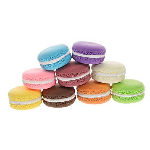 DIKACA Realistische Weiche Ton Gefälschte Macaron Kuchen Modell 9pcs Macaron Spielzeug Für Home Decor Party DIKACA Realistische Weiche Ton Gefälschte Macaron Kuchen Modell 9pcs Macaron Spielzeug Für Home Decor Party von DIKACA