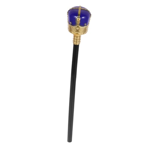 DIKACA Kunststoff Königszepter Halloween Party Requisite Cosplay Stab Blau Gold Robust Leicht Halloween Dekoration Karneval Fest Zubehör DIKACA Kunststoff Königszepter Halloween Party Requisite Cosplay Stab Blau Gold Robust Leicht Halloween Dekoration Karneval Fest Zubehör von DIKACA