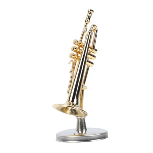 DIKACA Kupfer -Trompetenmodell Musik Trompete Mini Puppenhaus-Instrumentenmodell modern Trompete für kleine Trompete Ornamente für Musikinstrumentenmodelle -Trompete DIKACA Kupfer -Trompetenmodell Musik Trompete Mini Puppenhaus-Instrumentenmodell modern Trompete für kleine Trompete Ornamente für Musikinstrumentenmodelle -Trompete von DIKACA