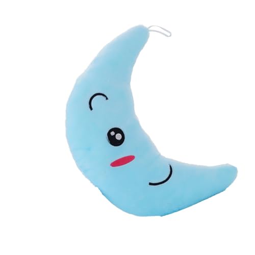 DIKACA LED Luminous Kissen Mond Design Leuchtendes üschtier Kissen Für Ohne Batterie Weiches Kuschelkissen Als Schlaf Und Perfekt Für Das Kinderzimmer von DIKACA