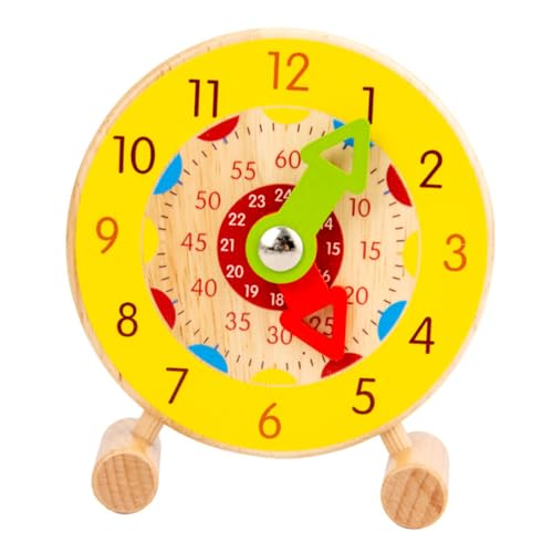 DIKACA Lernuhr Für Pädagogisches Zur Zeitgestaltung Kognitive Und Frühes Lernen Bunte Uhr Aus Für Kreative Spielstunden Ab 3 Jahren von DIKACA