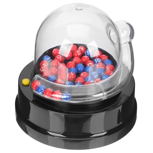 DIKACA Lotteriemaschine Spiel Jackpot Spender Lotto Bahnhof Zahlen Schleifer Tragbar Glücklich Karte Poker -Ball-Maschine Bingomaschine Mit Bällen Party-Requisite Abs von DIKACA