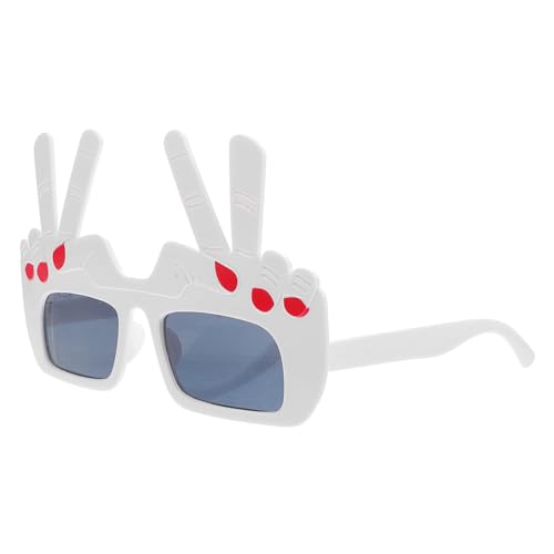 DIKACA Lustige Gesture Eyeglasses Partybrille aus Robustem Pc Material Witziges Accessoire für Festivals und Cosplay Auffällige Foto Requisite für Unvergessliche Geburtstagsfeiern und von DIKACA