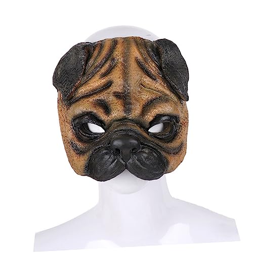 DIKACA Lustige Pug Maske für Halloween Kostüm Accessoire für Verkleidungen Maskenbälle und Partys für Karneval und Festivals DIKACA Lustige Pug Maske für Halloween Kostüm Accessoire für Verkleidungen Maskenbälle und Partys für Karneval und Festivals von DIKACA
