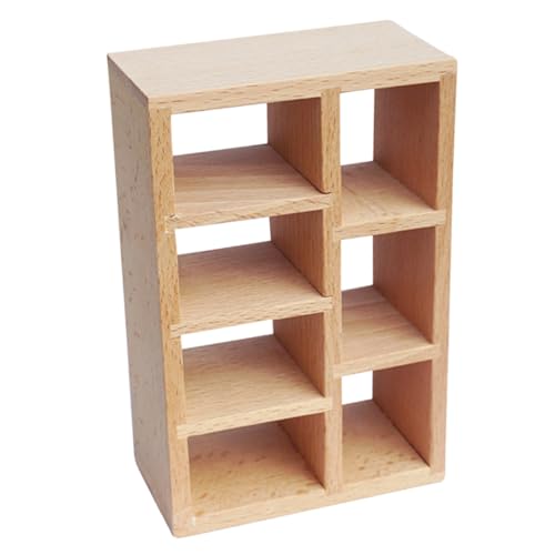 DIKACA Miniatur-bücherregal Aus Holz Für 1/12 Puppenhaus- Miniaturhäuser von DIKACA