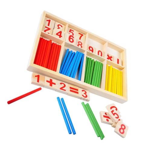 DIKACA Kinder-Mathematik Mathematik-Spielzeug Für Kinder Lehrtafel Aus Holz Pädagogisches Lernspielzeug Für Die Intelligenz Von Kindern von DIKACA