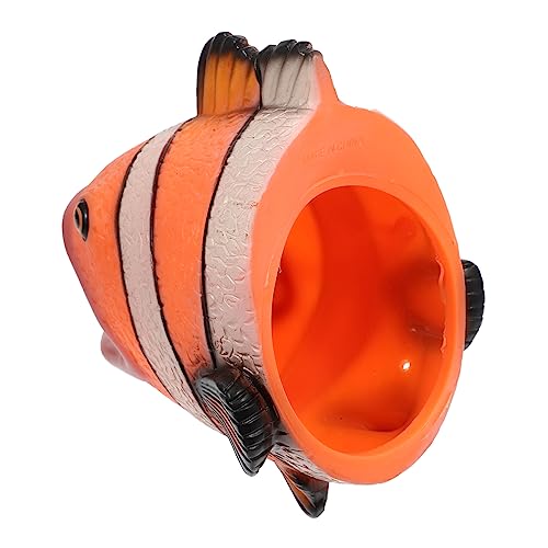 DIKACA Meerestierpuppen Puppen Lernspielzeug Kinderpuppenspielzeug Cartoon-Puppen- Kreative Puppenspielzeuge Frühes Bildungsspielzeug Kinderspielzeug Orange Vinyl von DIKACA