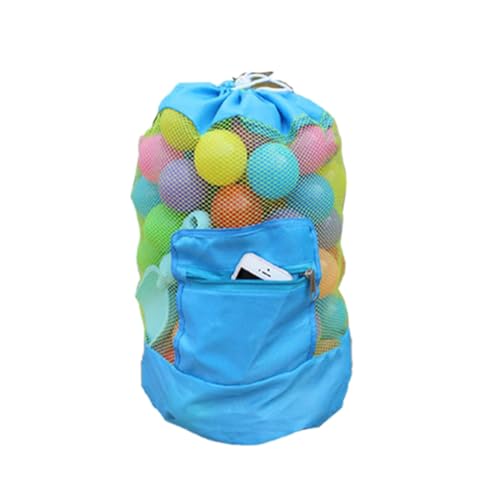 DIKACA Mesh Tote Mesh Bag Mesh Rucksack Aufbewahrungstaschen Strandtaschen Container Blau DIKACA Mesh Tote Mesh Bag Mesh Rucksack Aufbewahrungstaschen Strandtaschen Container Blau von DIKACA