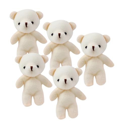DIKACA Mini Bären üsch Bärchen Soft Tiny Bear Puppe Dekoration Für DIY Schlüsselanhänger Und Home Accessory üße Bärenfiguren Als Dekoratives Bear Decor von DIKACA