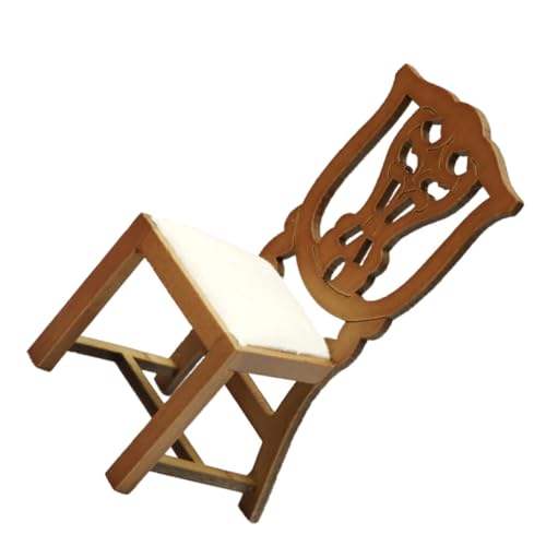 DIKACA Mini-Stuhl Miniaturhausmöbel Mini Möbel Miniaturmöbel Miniaturen für kinderspielzeug Kid Toys bürostühl stühle Mini-Bürostuhl basteln Miniaturmodell Holz Brown DIKACA Mini-Stuhl Miniaturhausmöbel Mini Möbel Miniaturmöbel Miniaturen für kinderspielzeug Kid Toys bürostühl stühle Mini-Bürostuhl basteln Miniaturmodell Holz Brown von DIKACA