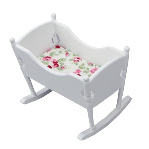 DIKACA Mini Wiege Für Puppenhaus 1 Stück Weißes Wiegemodell Für Kreative Rollenspiele Ideal Für Miniatur Gartenmöbel Und Puppenhaus Dekoration Fördert Die Fantasie Der DIKACA Mini Wiege Für Puppenhaus 1 Stück Weißes Wiegemodell Für Kreative Rollenspiele Ideal Für Miniatur Gartenmöbel Und Puppenhaus Dekoration Fördert Die Fantasie Der von DIKACA