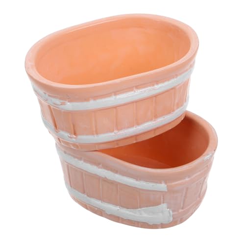 DIKACA Miniatur-Spielzeug Für Jungen Und Mädchen 2-teiliges Puppenhaus-badewannen-requisit Für Miniatur-badmöbel-Set DIKACA Miniatur-Spielzeug Für Jungen Und Mädchen 2-teiliges Puppenhaus-badewannen-requisit Für Miniatur-badmöbel-Set von DIKACA